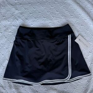 Athleta Black Skort with White Trim